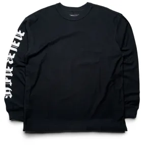 anniversary active shorts silhouette Purple Brand Textured Jersey L/S Tee - Black