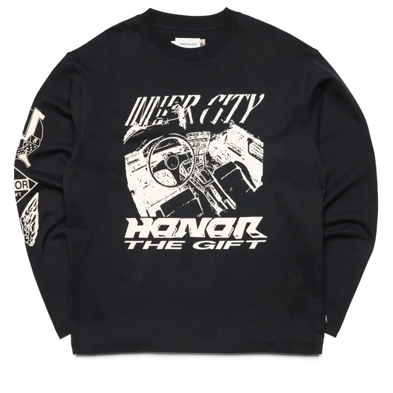 Honor The Gift L/S Driving Tee - Black Neutral Tone