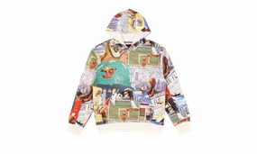 Boho Light Brooklyn Fleece Printed Pullover Hoodie "BEIGE"
