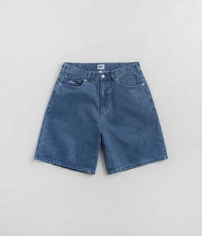 Obey Bigwig Baggy Denim Shorts - Light Indigo Wool blend