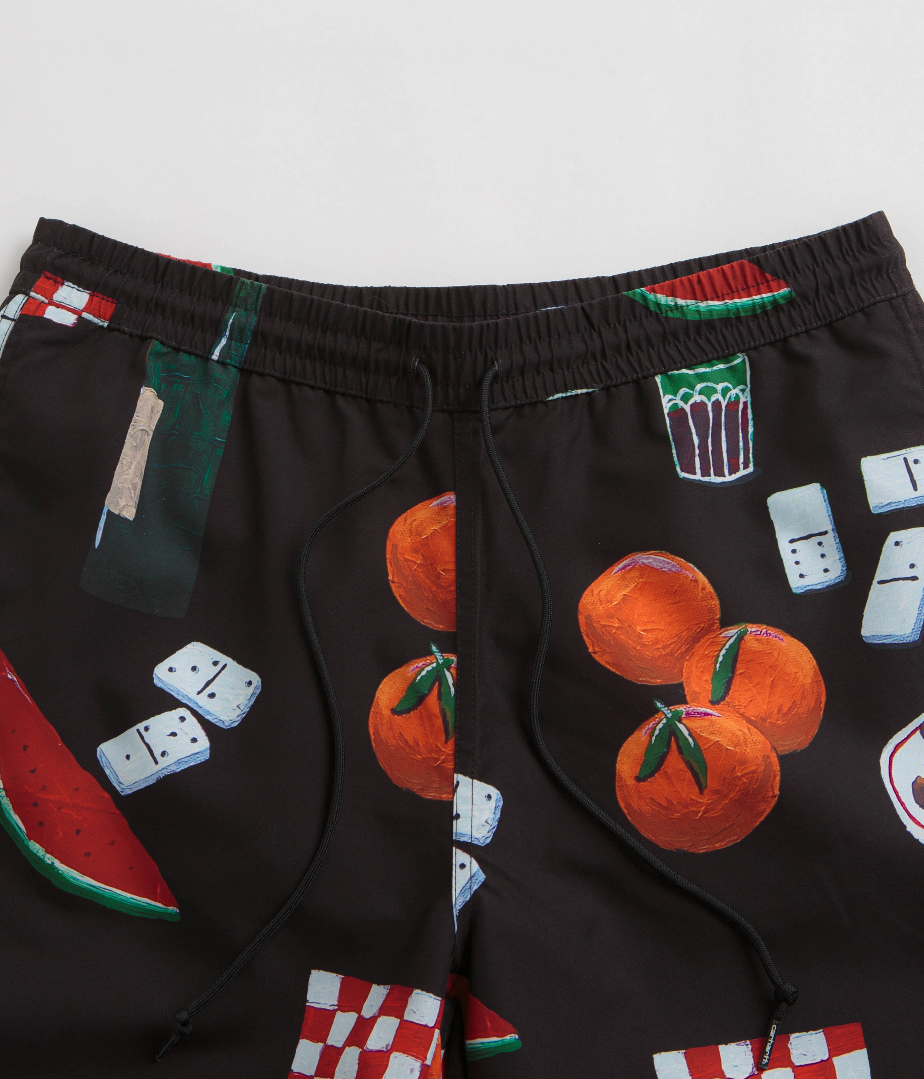 Carhartt Slater Swim Trunks - Isis Maria Dinner Print / Black sustainable product Stretch Fabric