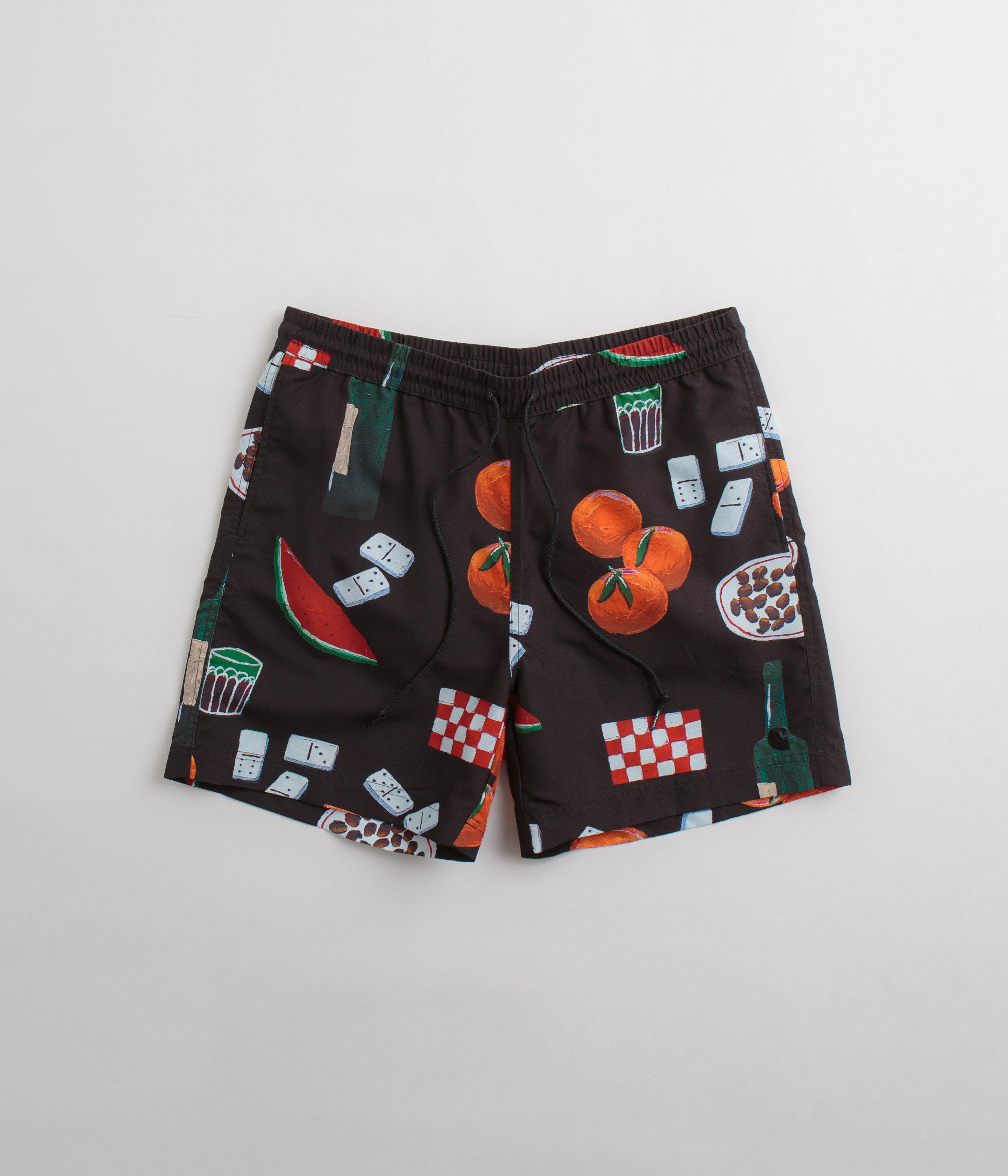 Denim shorts Stretch Comfort Carhartt Slater Swim Trunks - Isis Maria Dinner Print / Black