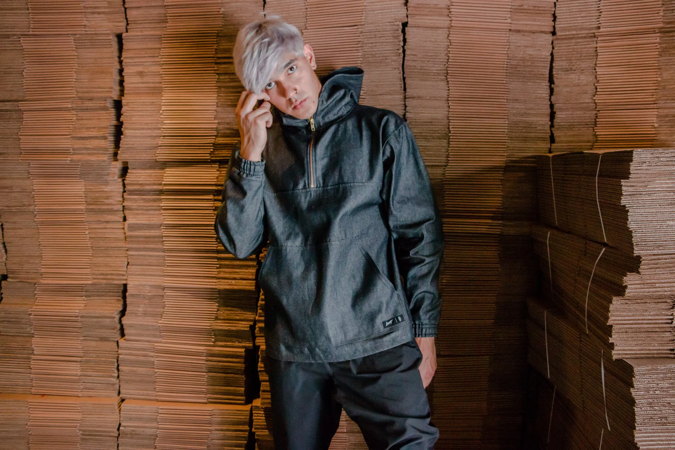 AirflowVents Lust Brand Denim Zip Hoodie
