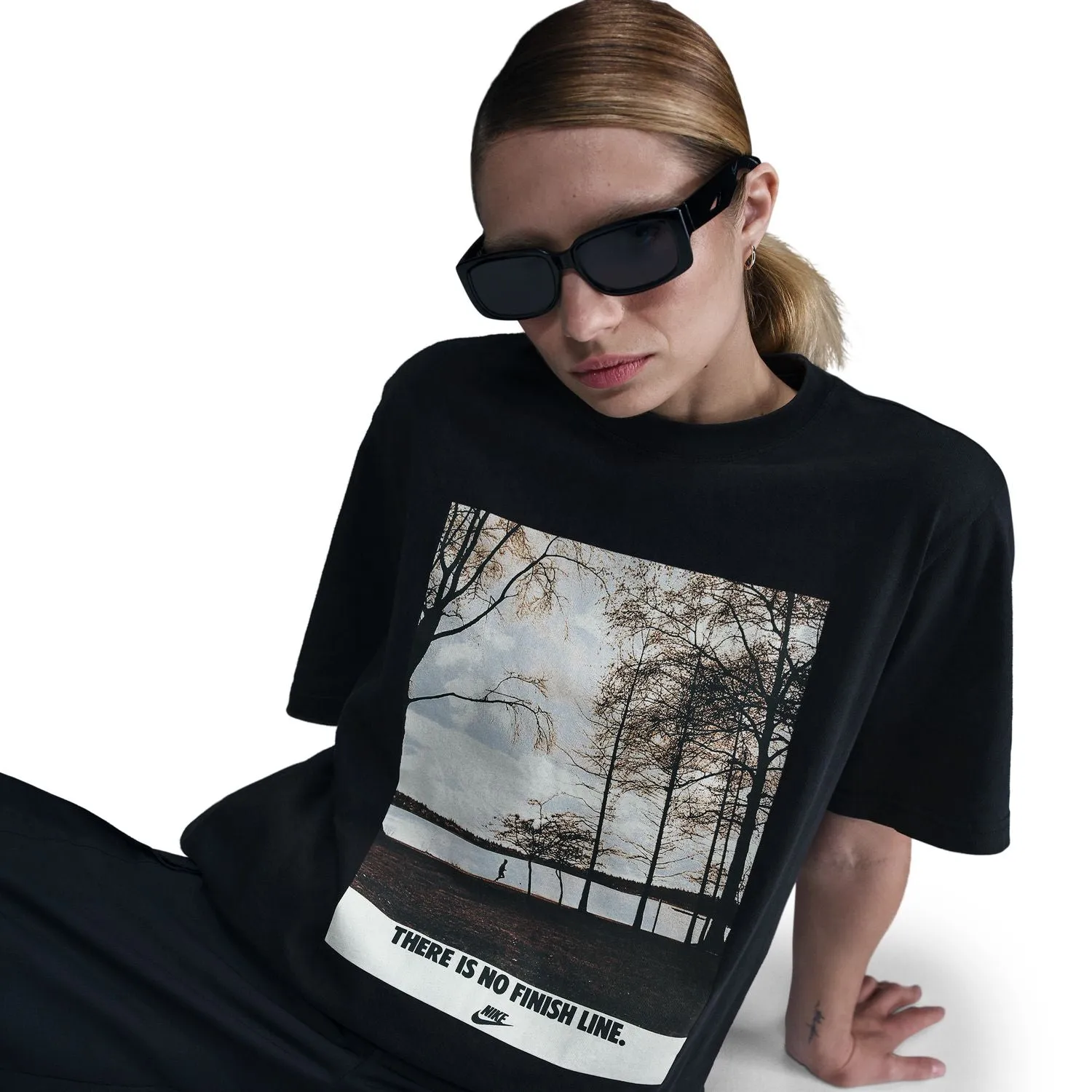 Run Photo Tee - Womens Recycled Polyester