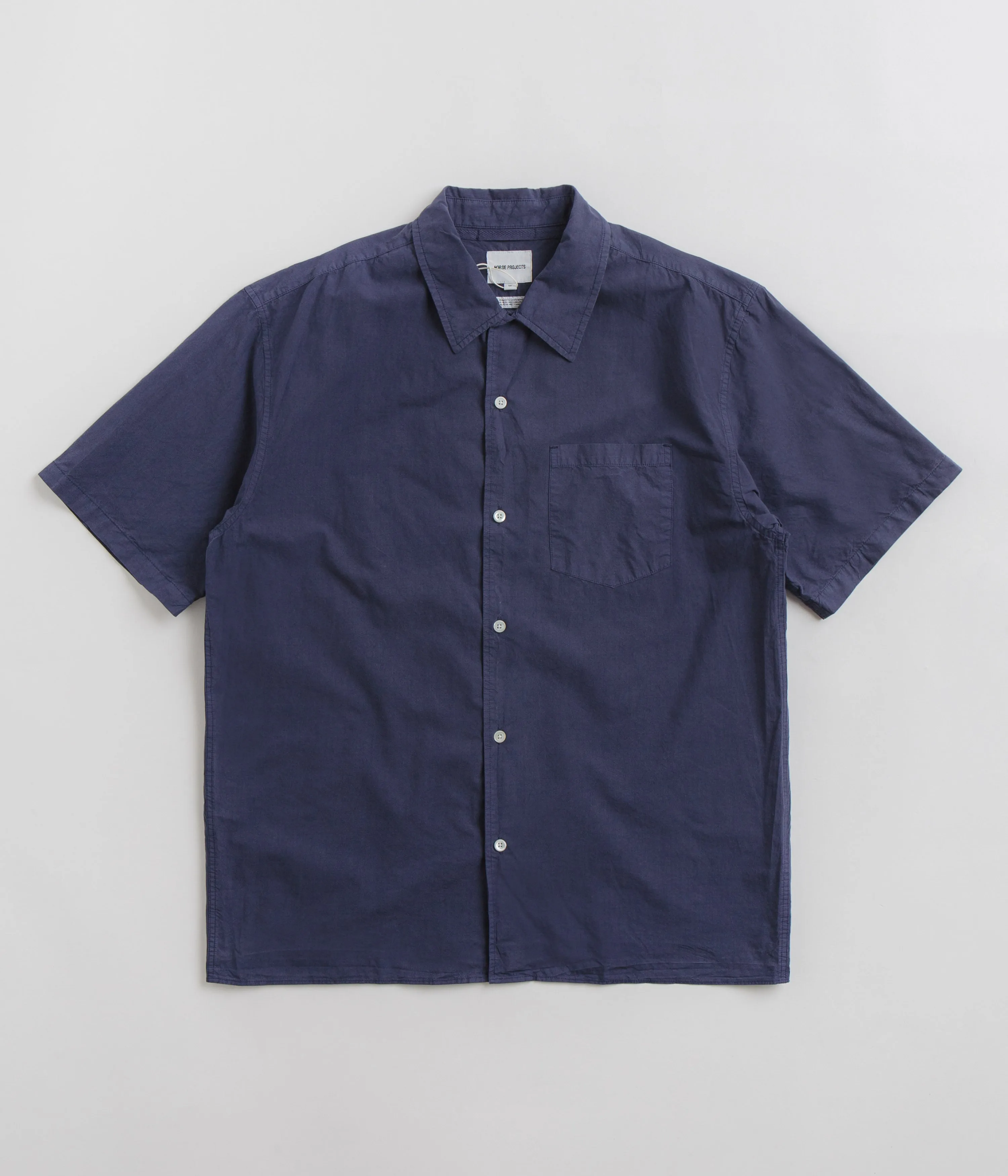 Norse Projects Carsten Tencel Shirt - Calcite Blue Fall Foliage Outdoor Gear
