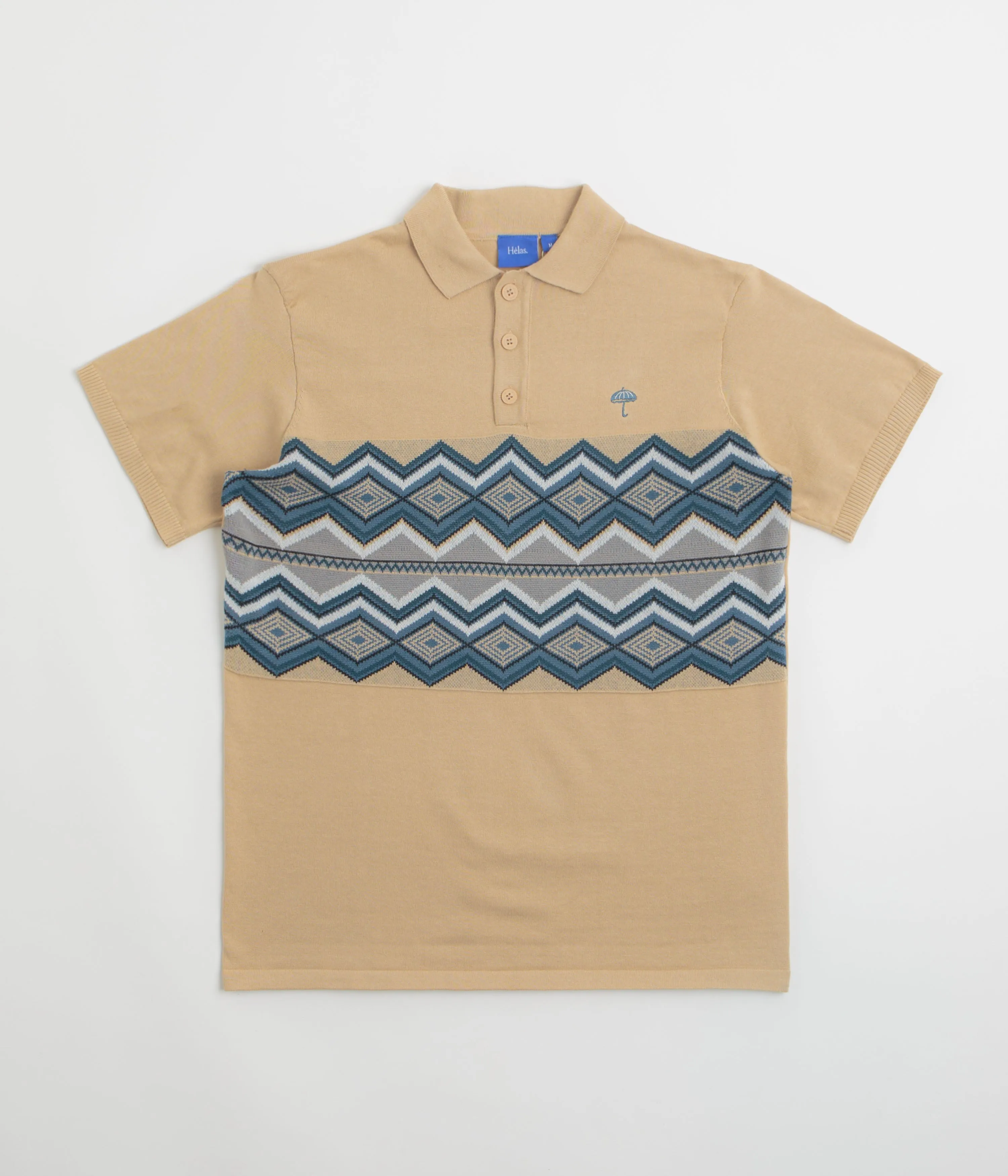 Helas Ete Knit Polo Shirt - Beige All-day Comfort