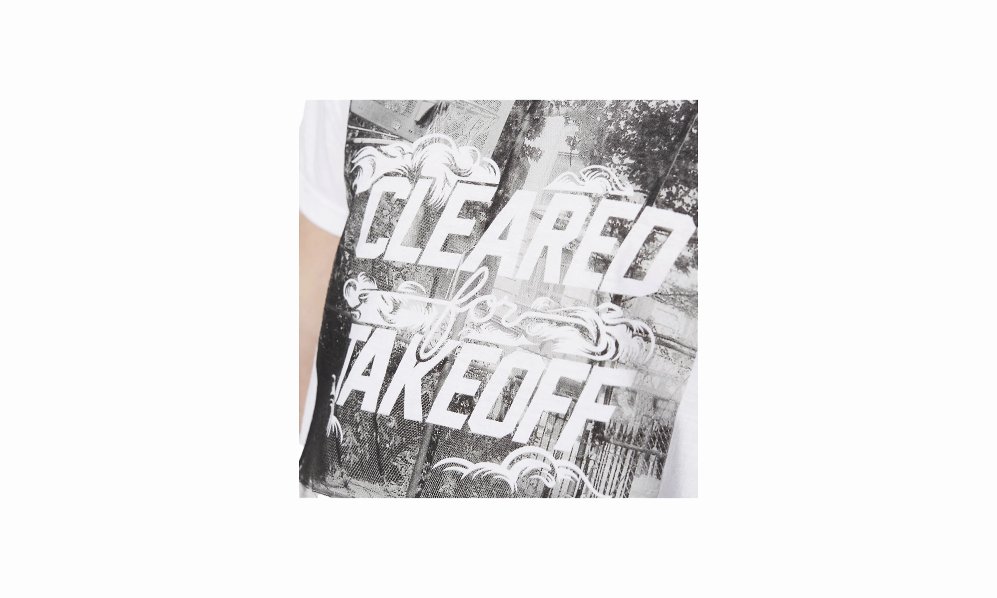 Rustic Ease Take Off Ball Shortsleeve T-Shirt "White / Black / Grey"