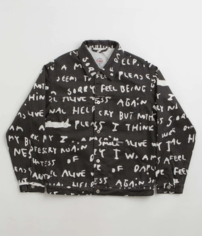 Polar Sad Notes Patrik Jacket - Black / White Panama