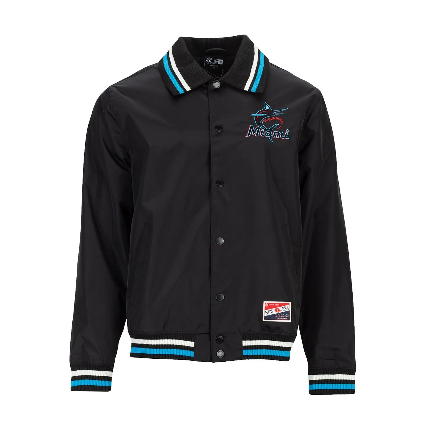 Model Edge Next Core Marlins Snap Front Jacket - Mens