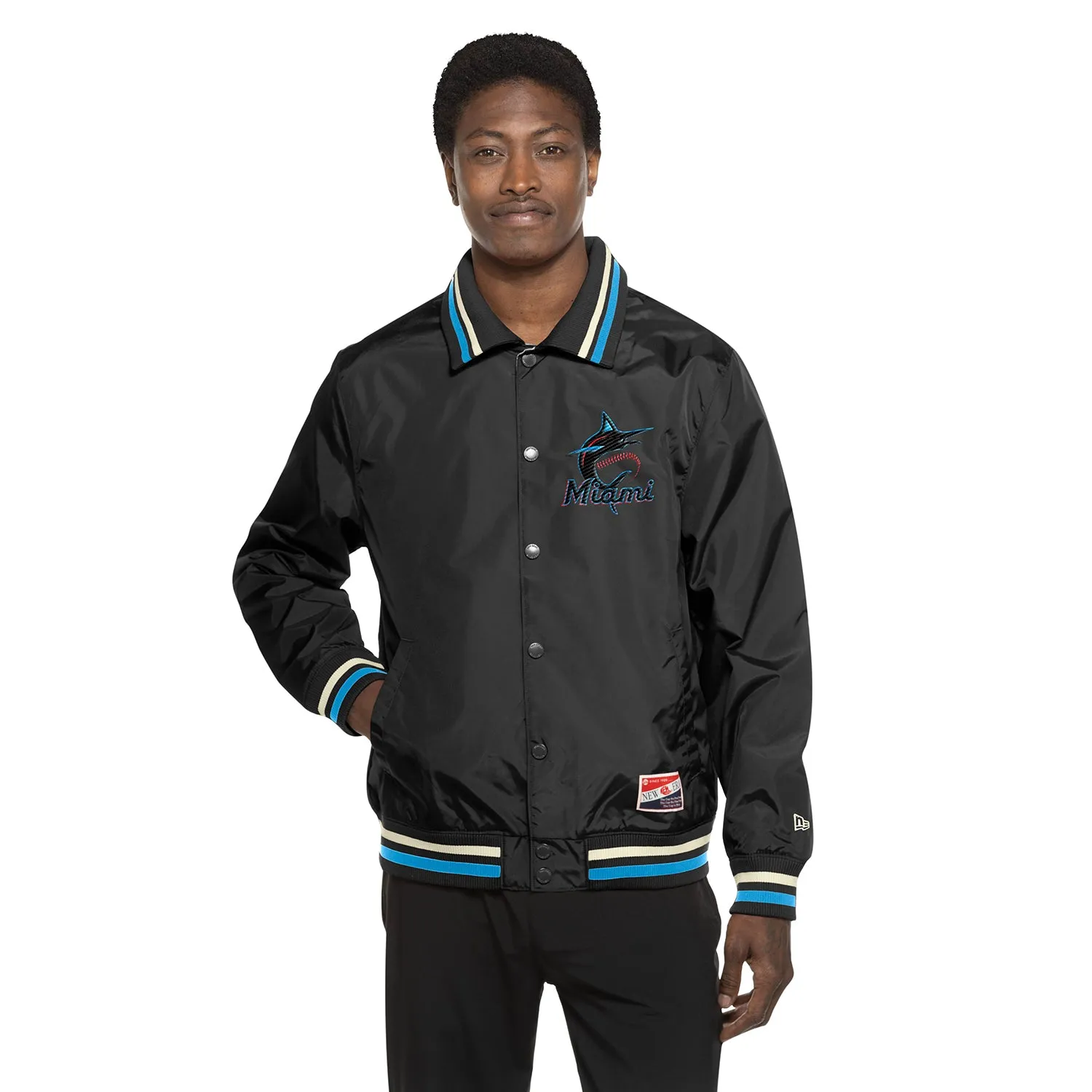 Marlins Snap Front Jacket - Mens African Bold Metro Edge