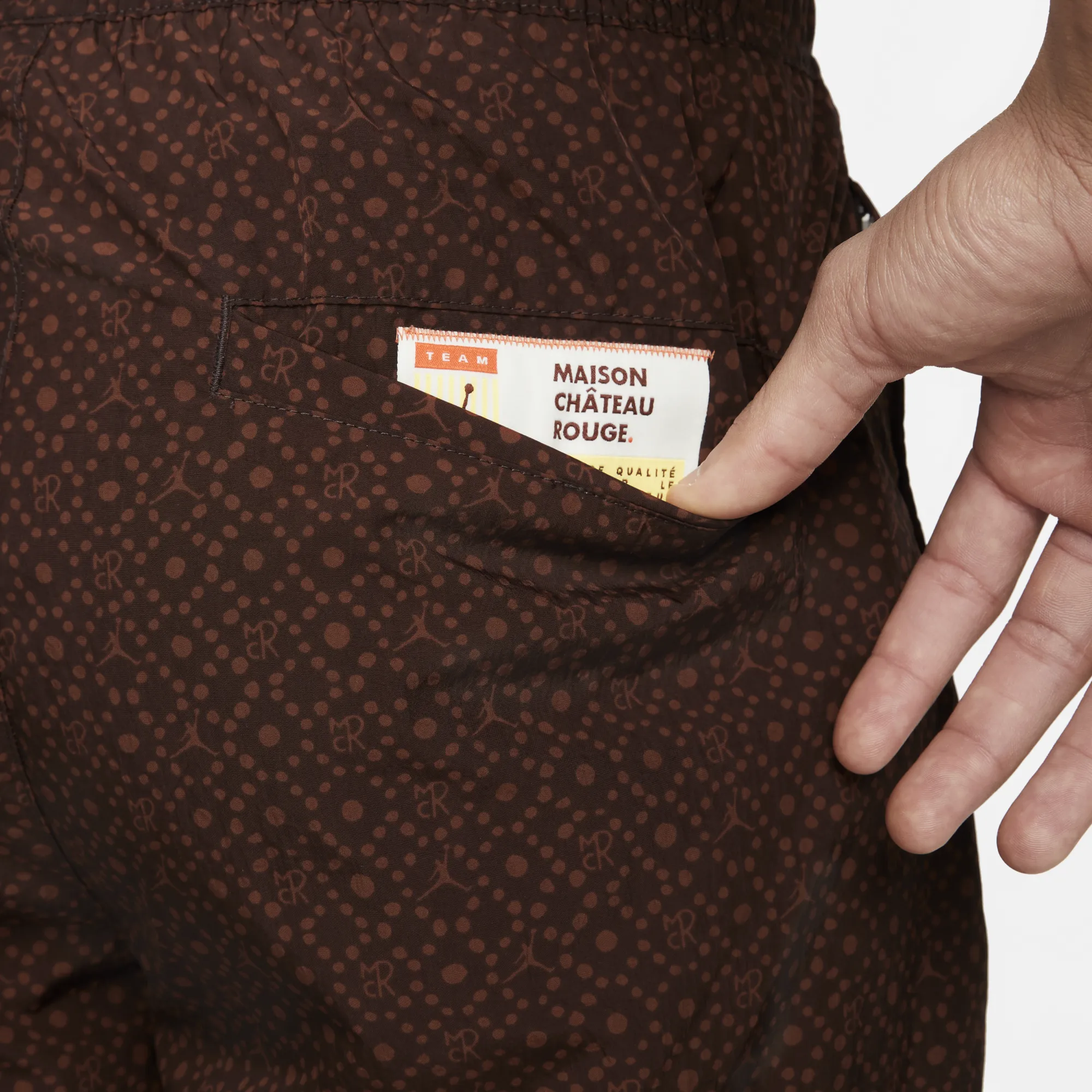 SlipResistantHem Stretchable Material MCR X AIR JORDAN WOVEN PANTS - CINNAMON