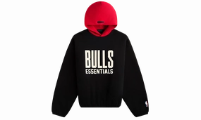 FOG x ESSENTIALS x NBA Mens Chicago Bulls Hoodie "Black" Stretchable Fabric QuickDry Technology