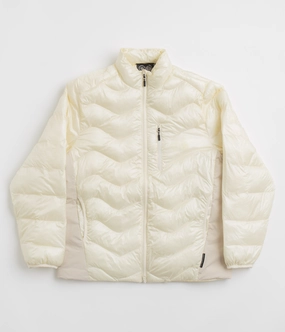 Purple Mountain Observatory Waves Light Puffer Jacket - Ecru Active Layer