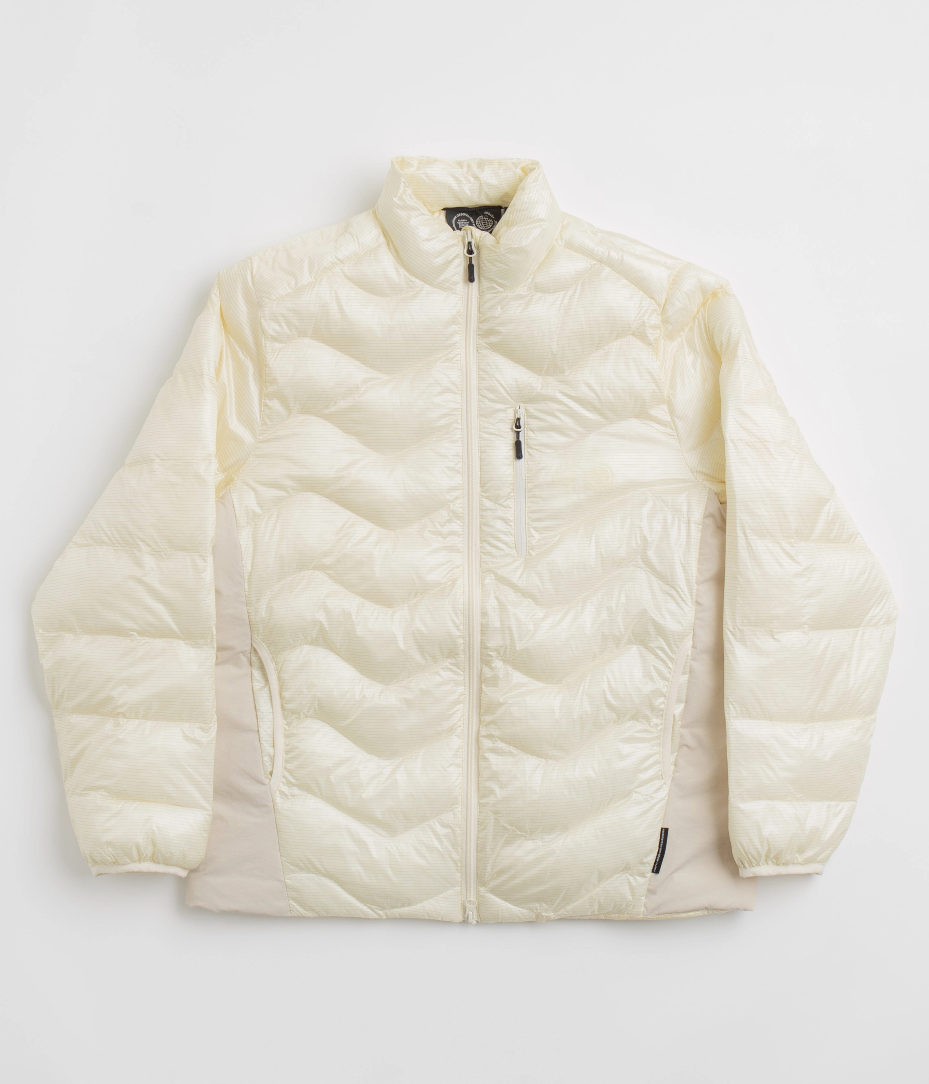 Purple Mountain Observatory Waves Light Puffer Jacket - Ecru Active Layer