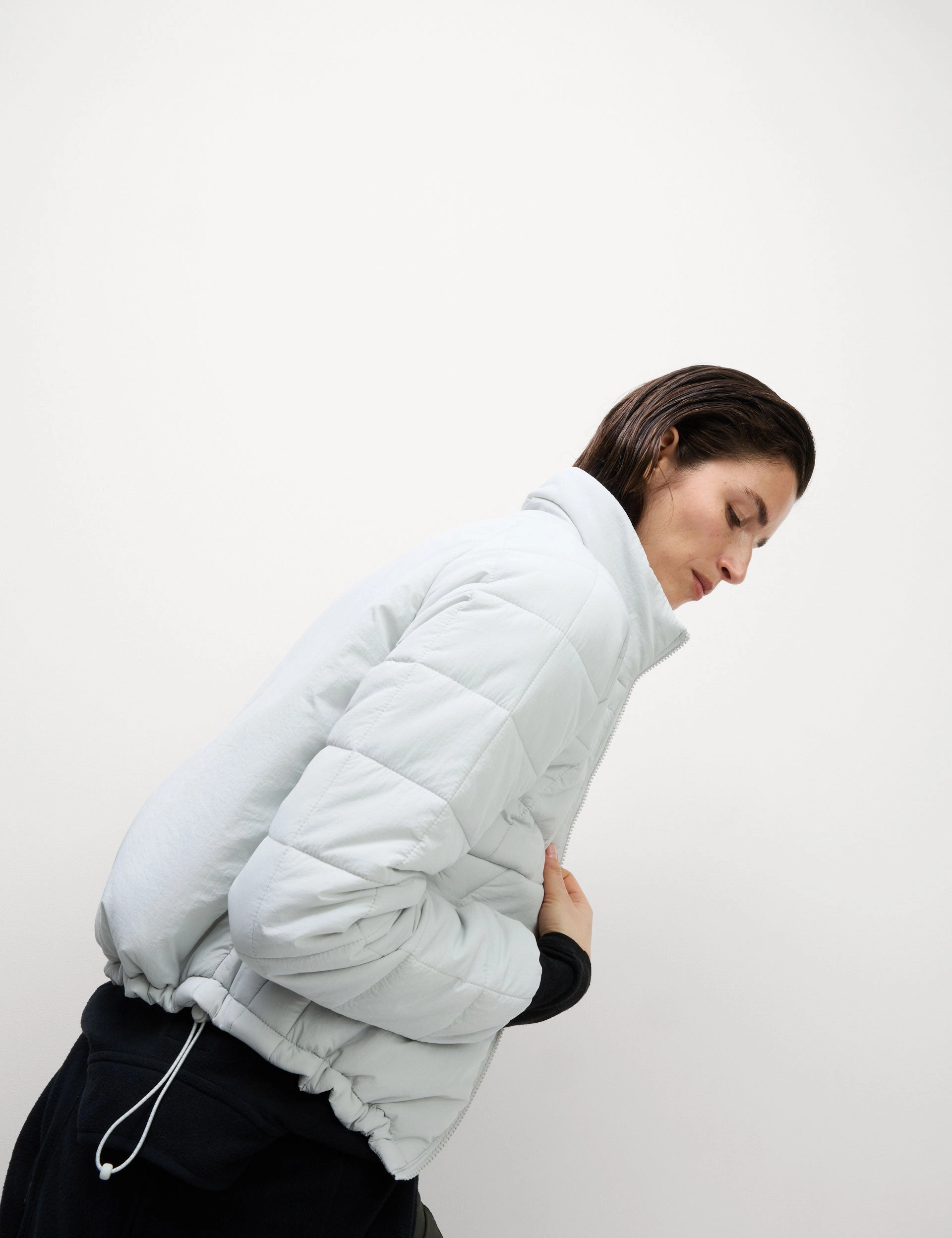 Evening Out Stormwear Packable Puffer Jacket - Light Grey