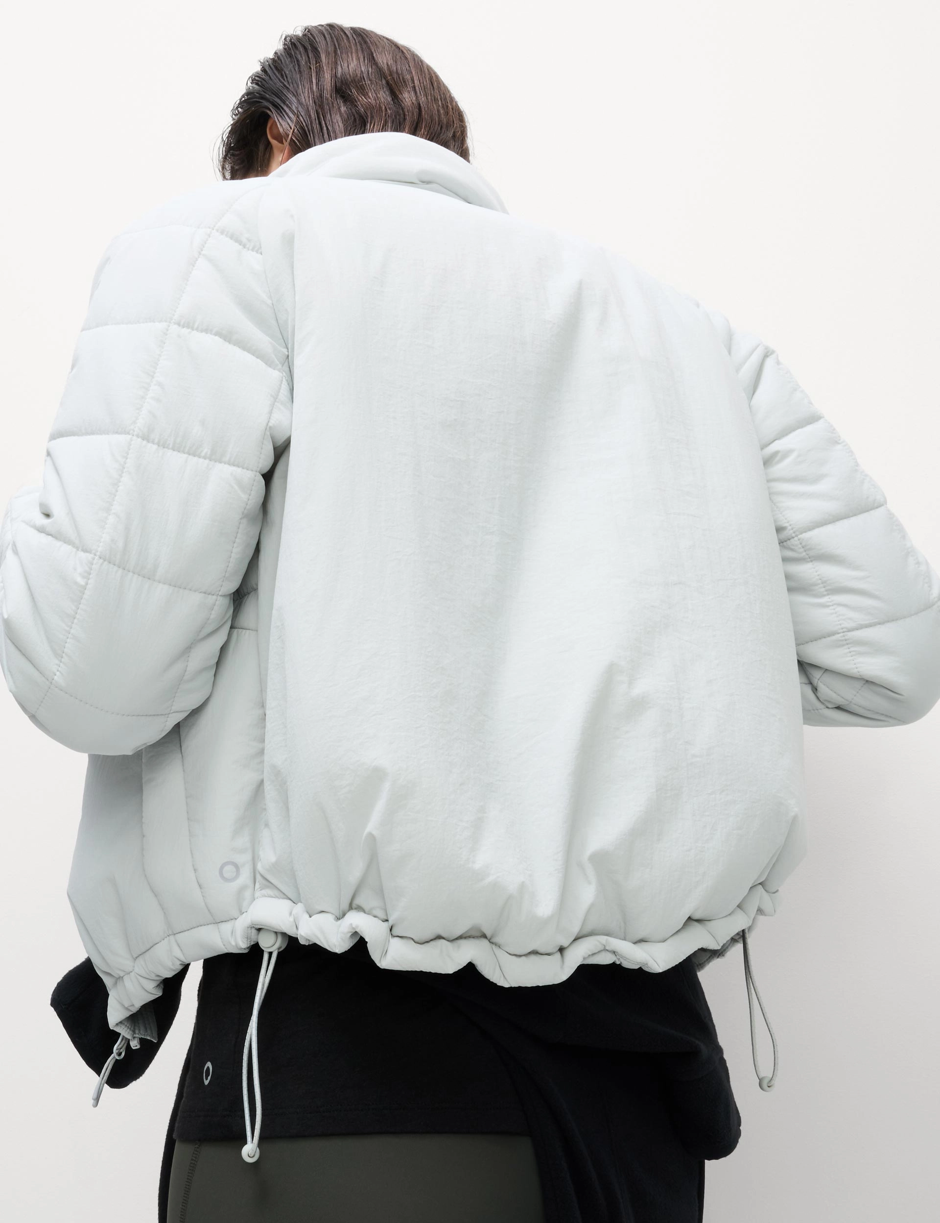 Stormwear Packable Puffer Jacket - Light Grey Low Profile Fastening