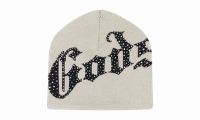 AbrasionResistant Fabric StaticFree Lining Godspeed OG Logo Studded Beanie "Beige"