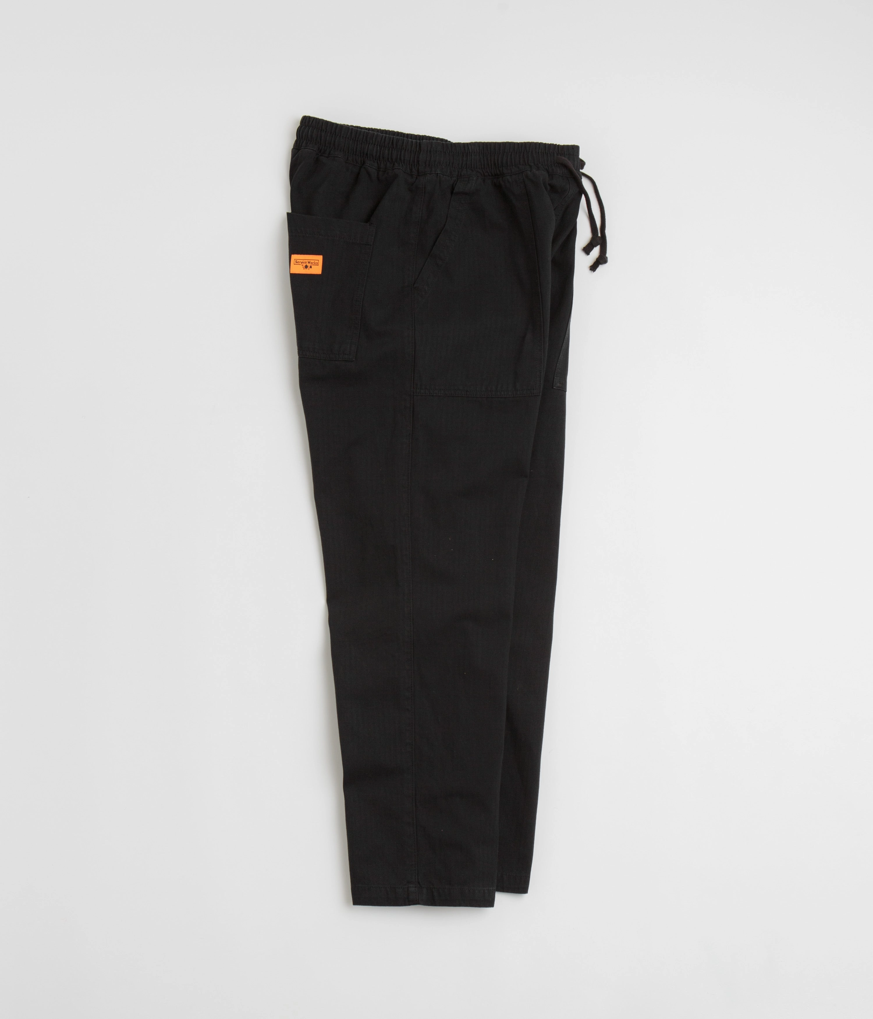 NonChafingLegs Rubberized grip Service Works Herringbone Chef Pants - Black