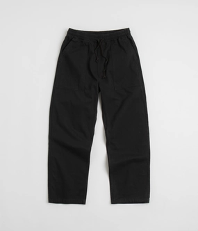 Service Works Herringbone Chef Pants - Black No Gap Waist Construction SeamlessPockets