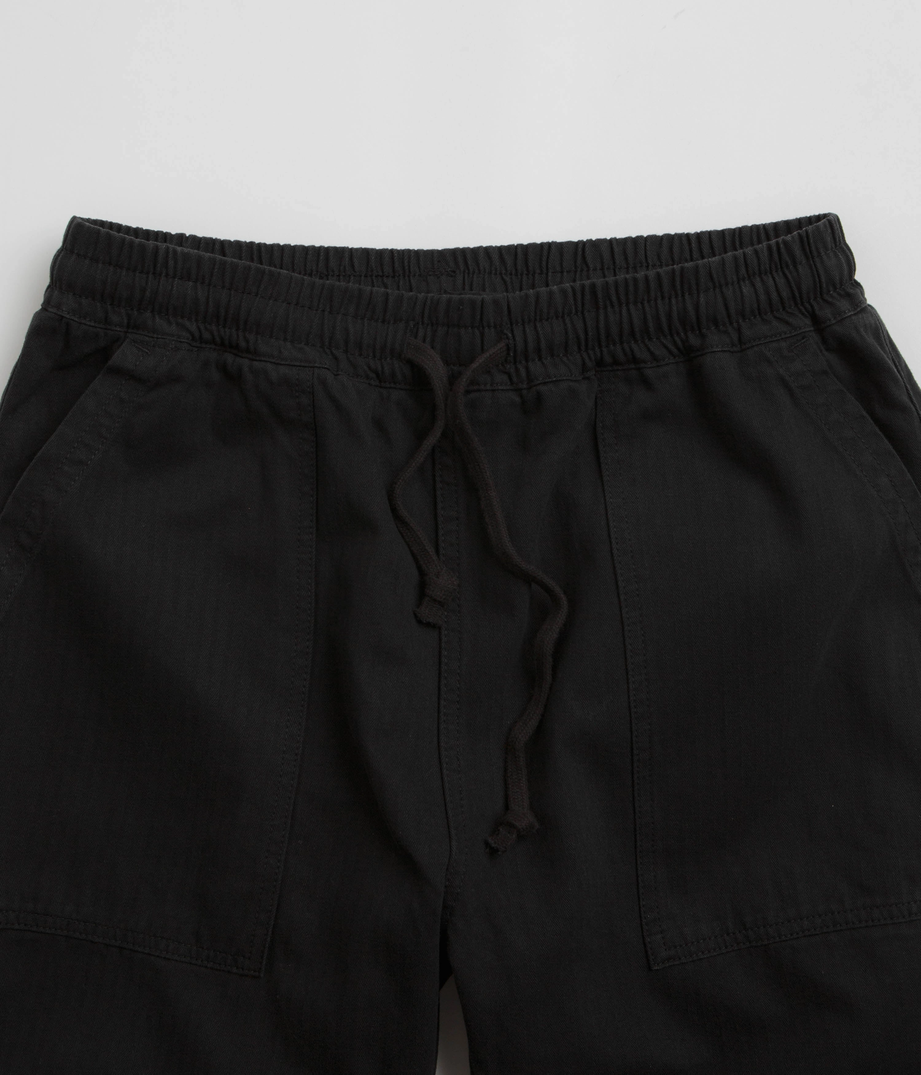 Quick Access Pockets Service Works Herringbone Chef Pants - Black