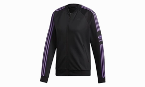 Superstar Womens Track Jacket "Black" Future Glow Soft Lining