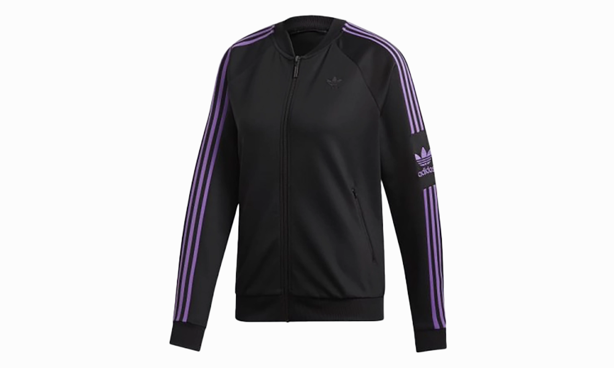 Superstar Womens Track Jacket "Black" MoistureWickingMaterial