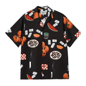 Oversized Fit Petite Cut Carhartt WIP Isis Maria Dinner Shirt - Black