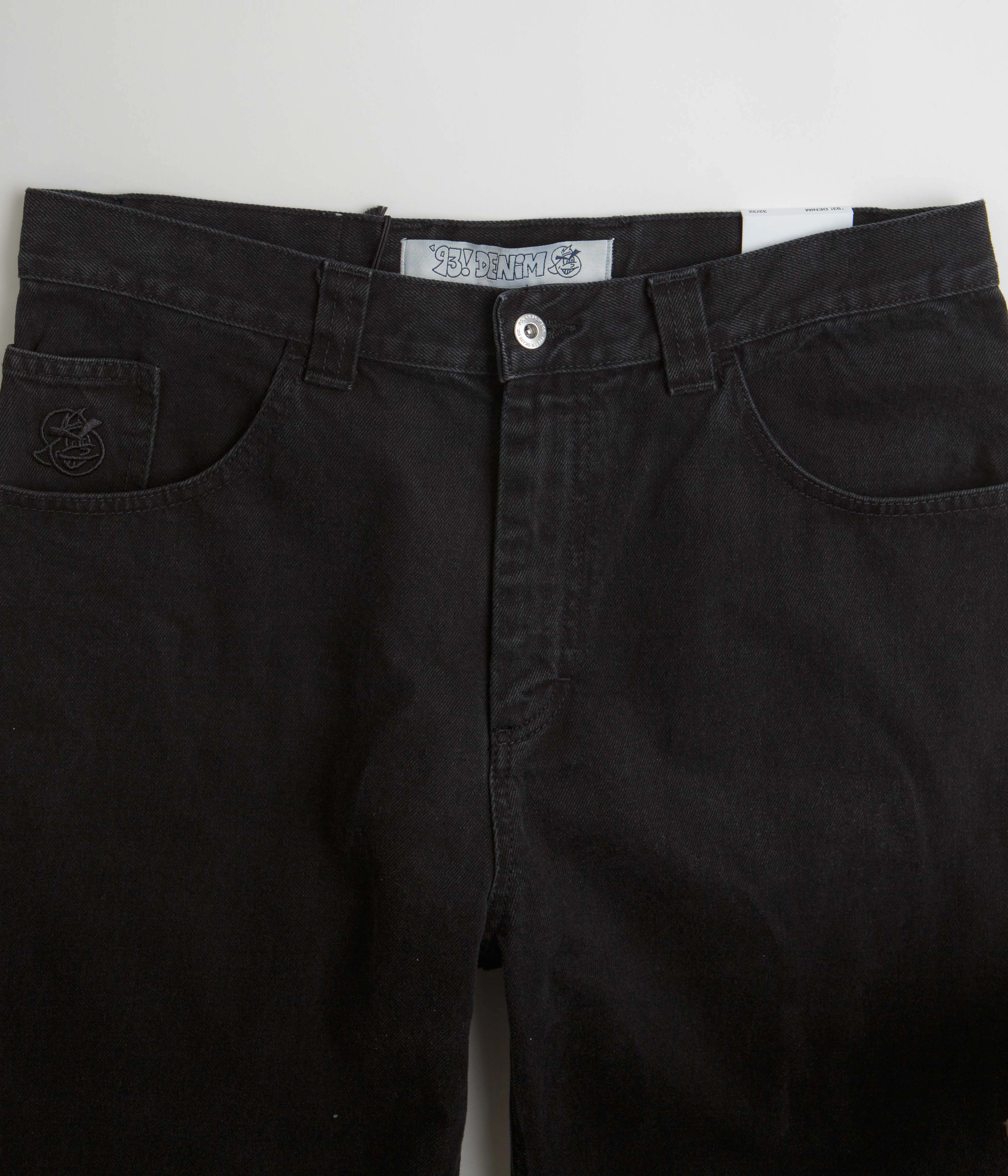 Polar 93 Jeans - Pitch Black Ultra Soft Inner Layer