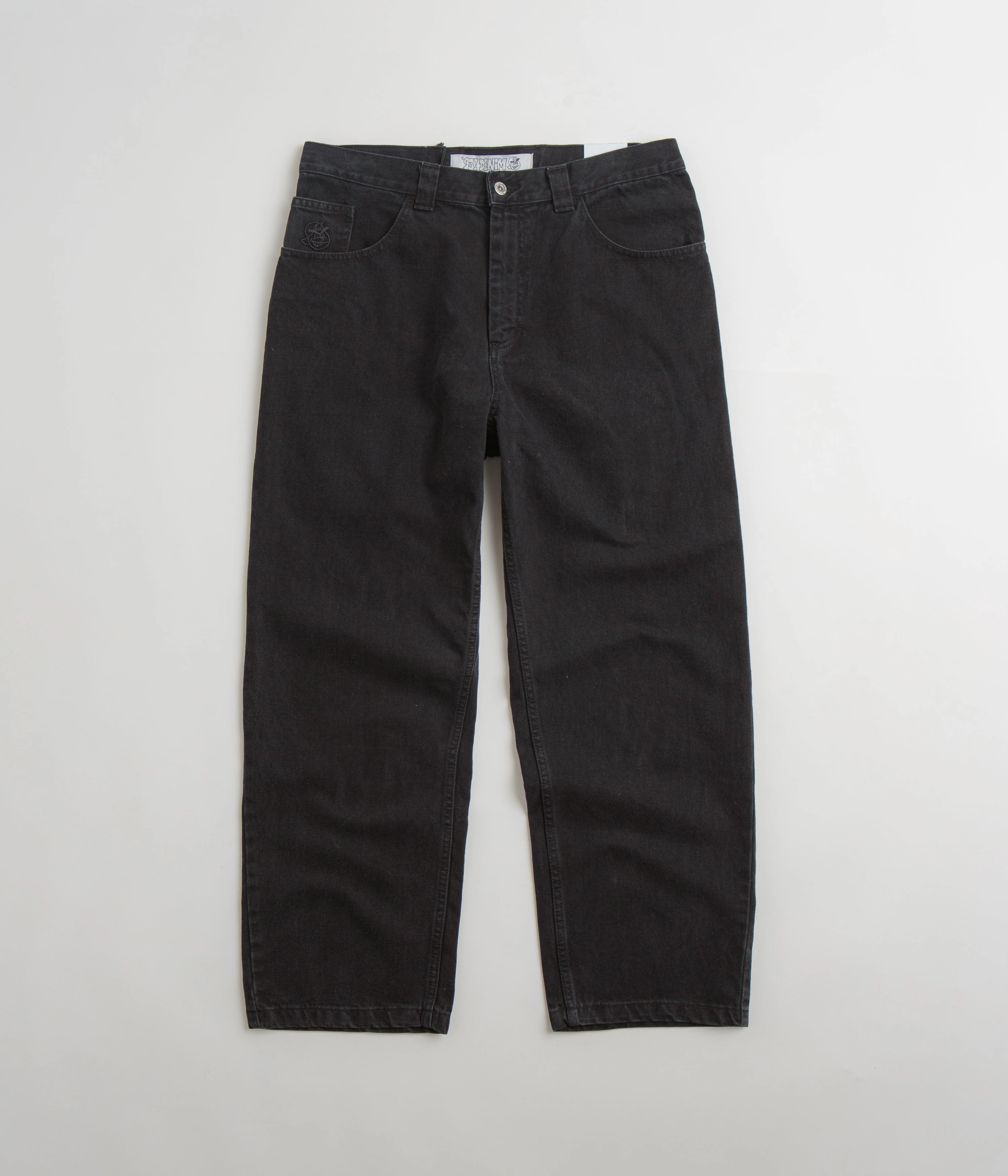 Polar 93 Jeans - Pitch Black GussetedCrotch Softened Hem