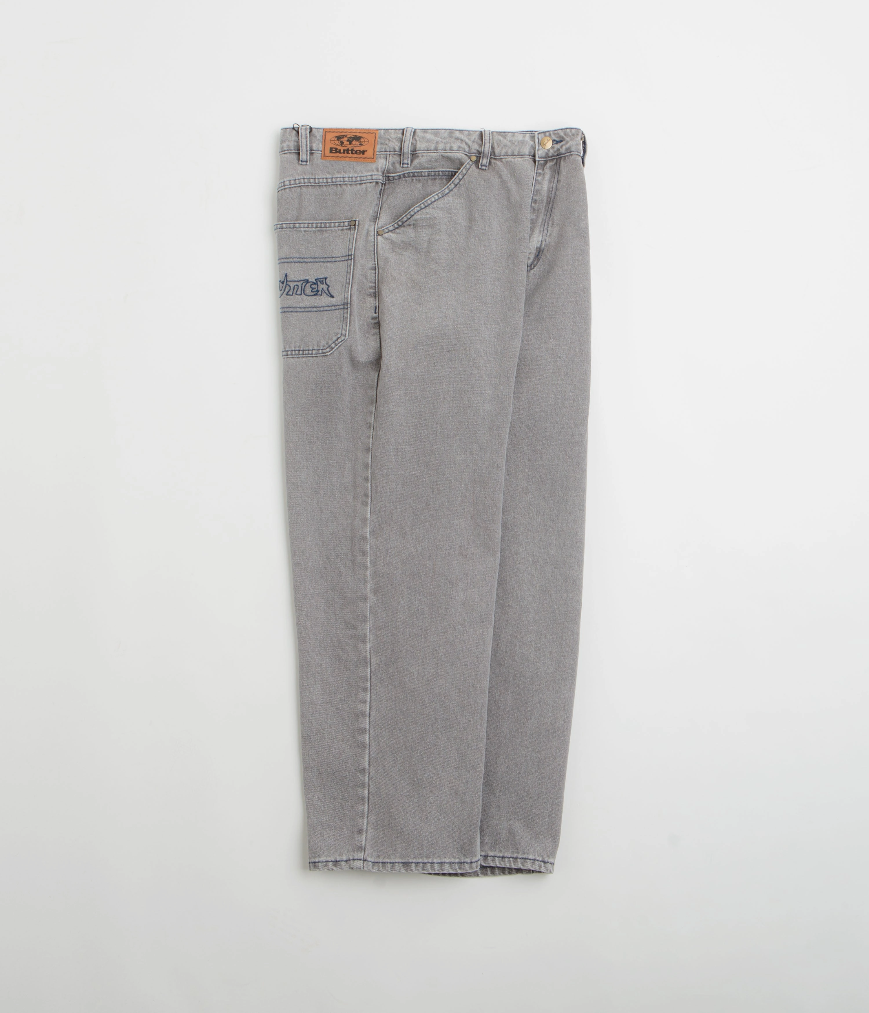 FrictionResistantEdging Fashion Forward Butter Goods Encounter Jeans - Washed Soft Grey