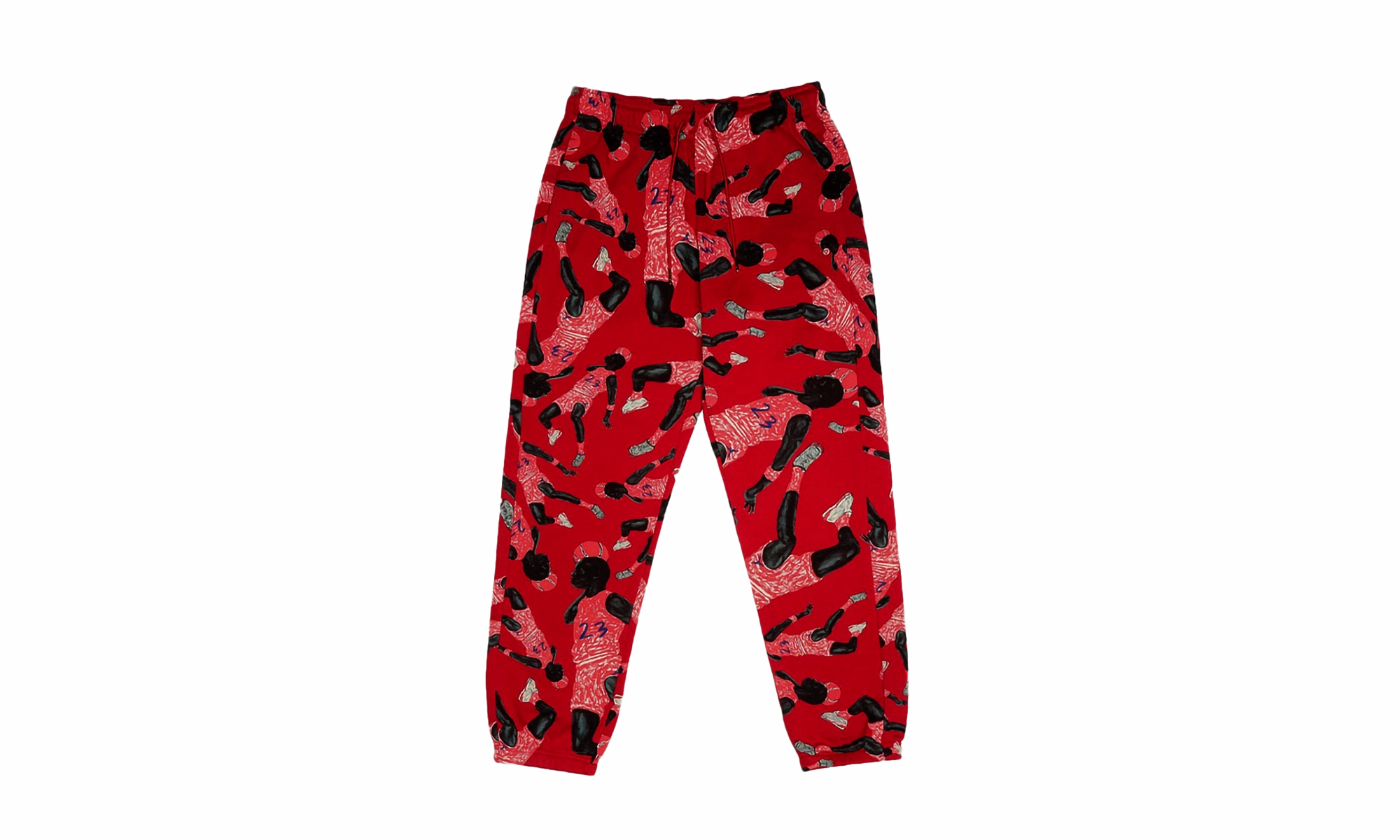 W J BRKLN Fleece Pant "Red" TaglessLabel Wrinklefree