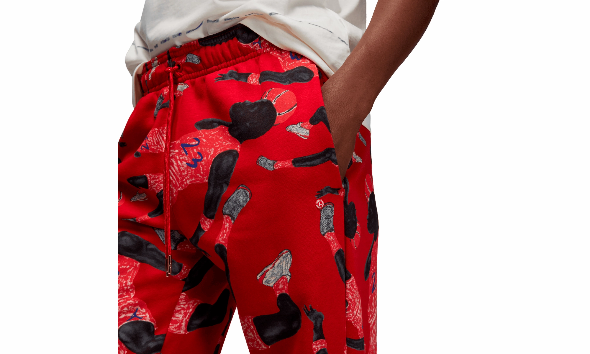 W J BRKLN Fleece Pant "Red" Flatlock stitching AntiOdor Fabric