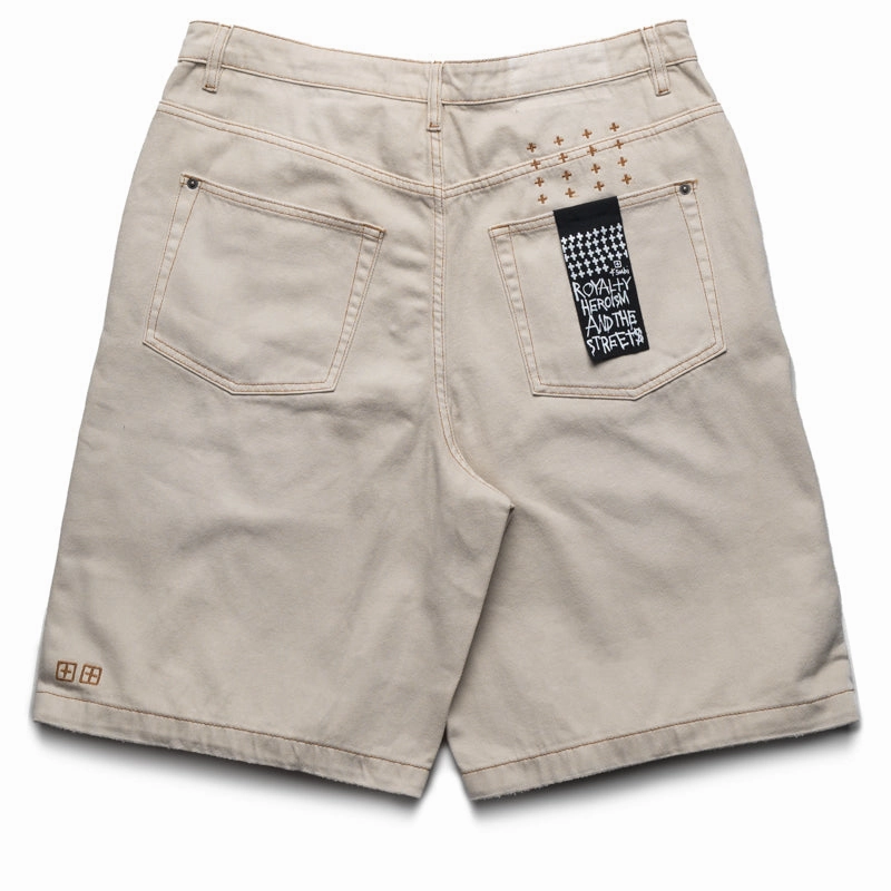 Ksubi Maxx Denim Short - Ivory Low Maintenance Fabric Ultra Soft Touch