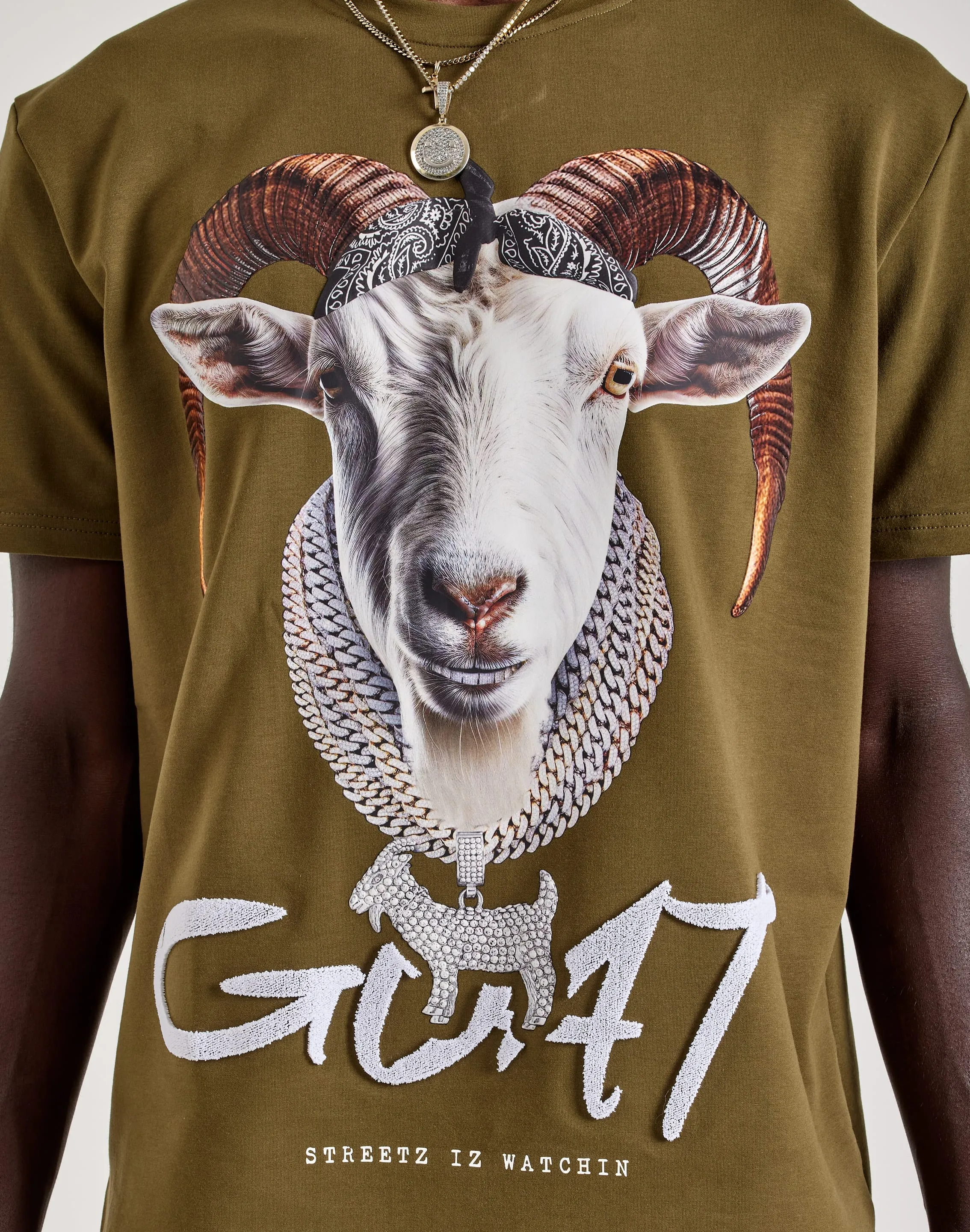 Streetz Iz Watchin Goat Tee Gentle Power Desert Heat