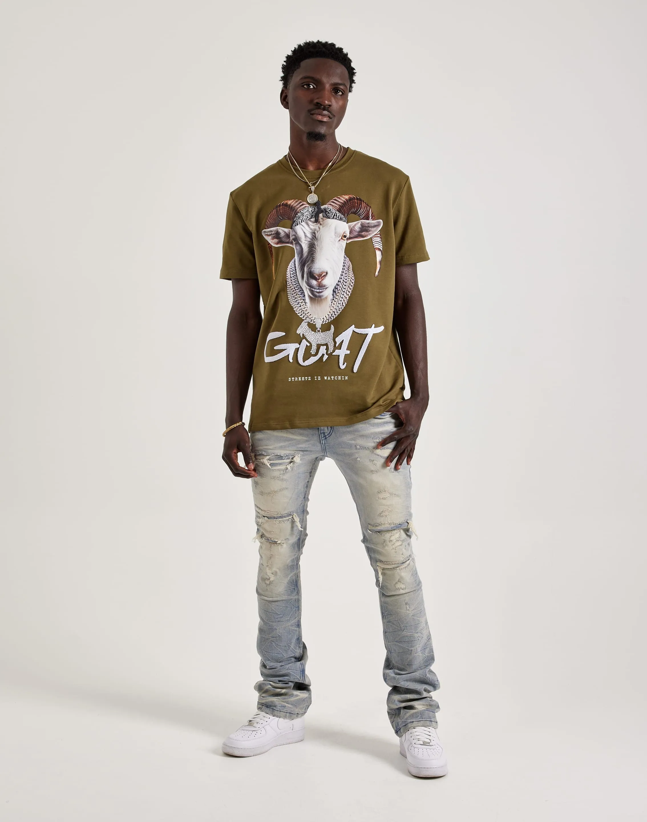 OdorControlTech Streetz Iz Watchin Goat Tee