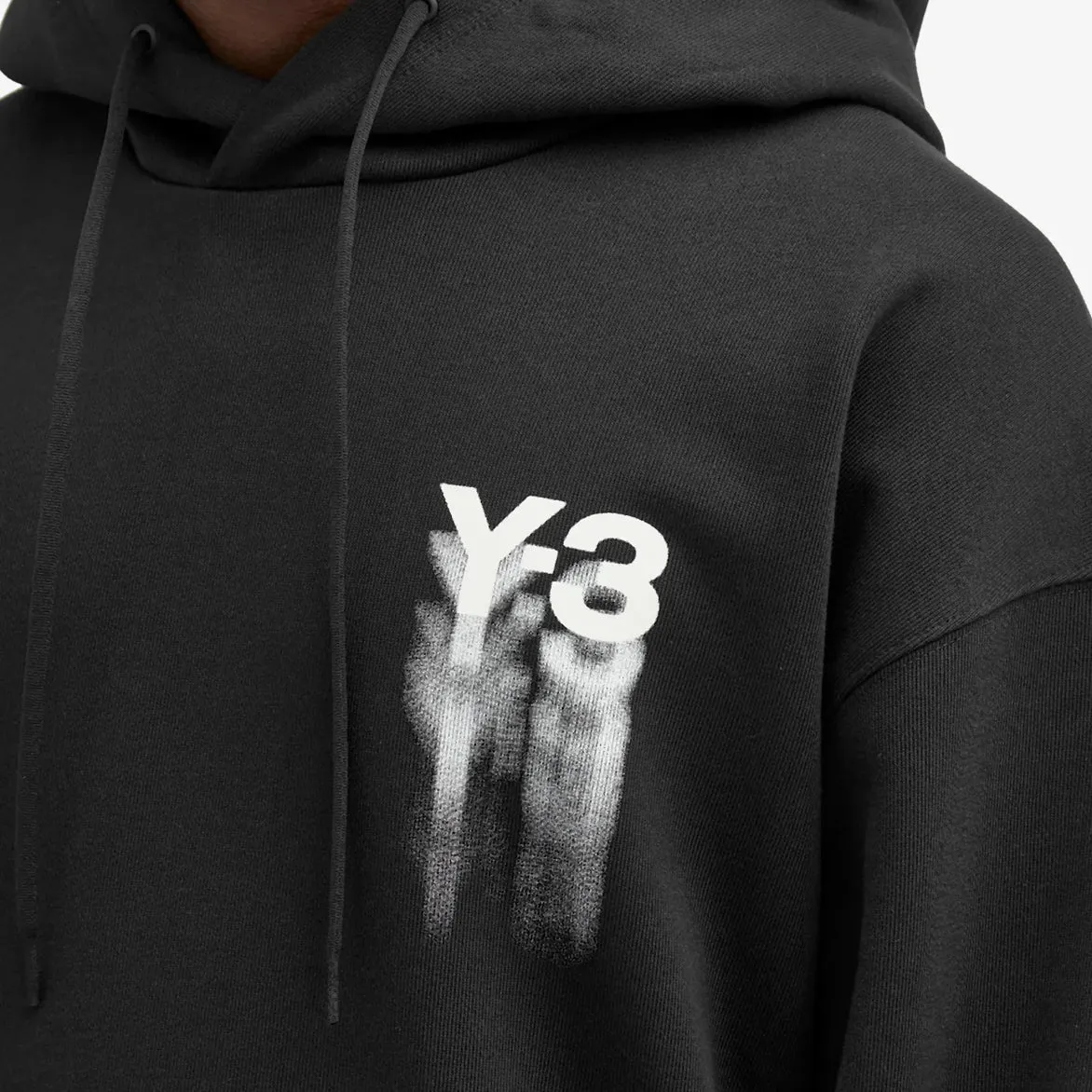 QuickDryTech Red Flash OG COTTON GRAPHIC HOODIE - BLACK