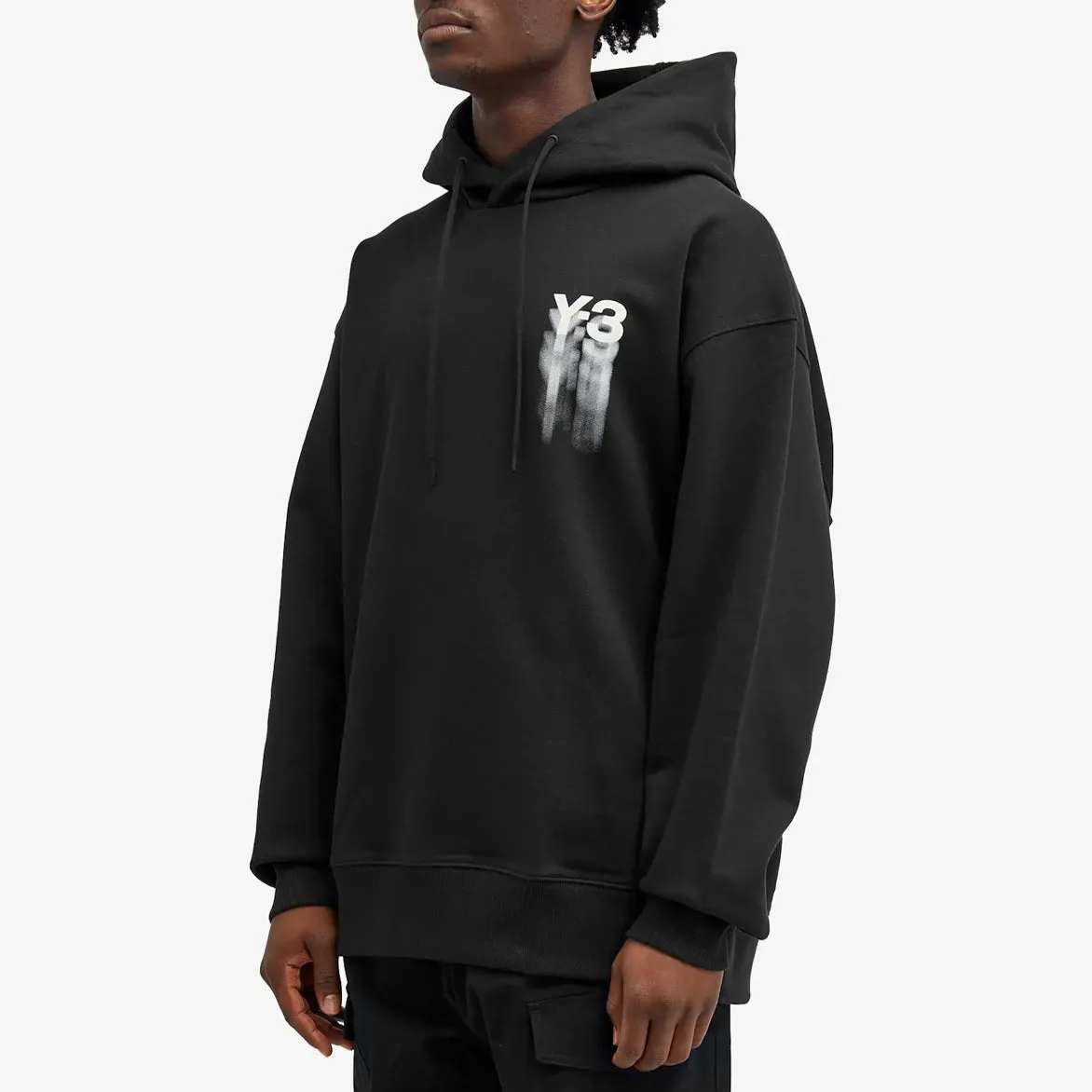 Adjustable Drawcord OG COTTON GRAPHIC HOODIE - BLACK