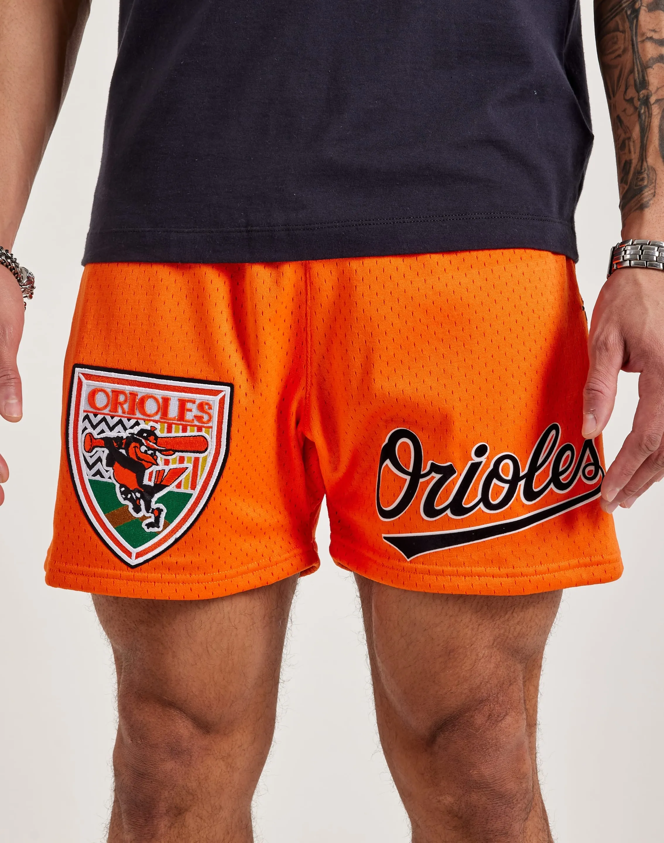 Pro Standard MLB Baltimore Orioles Shorts Airflow Mesh Panels Drive Core