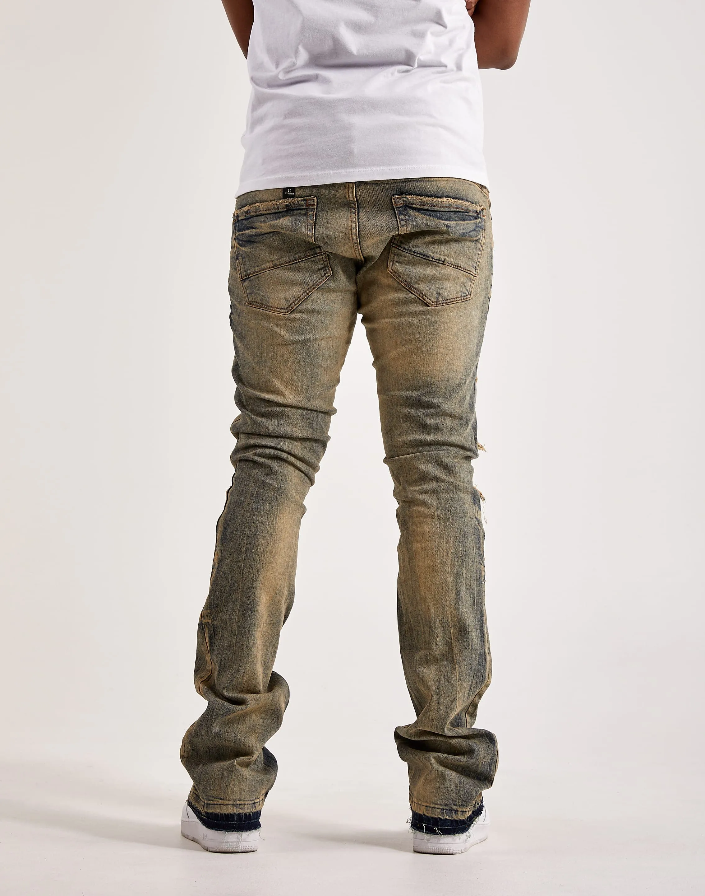 Rustic Ease City Soul Jordan Craig Stacked Denim Jeans