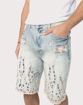 Energy Ease Grindhouse Fray Flame Shorts