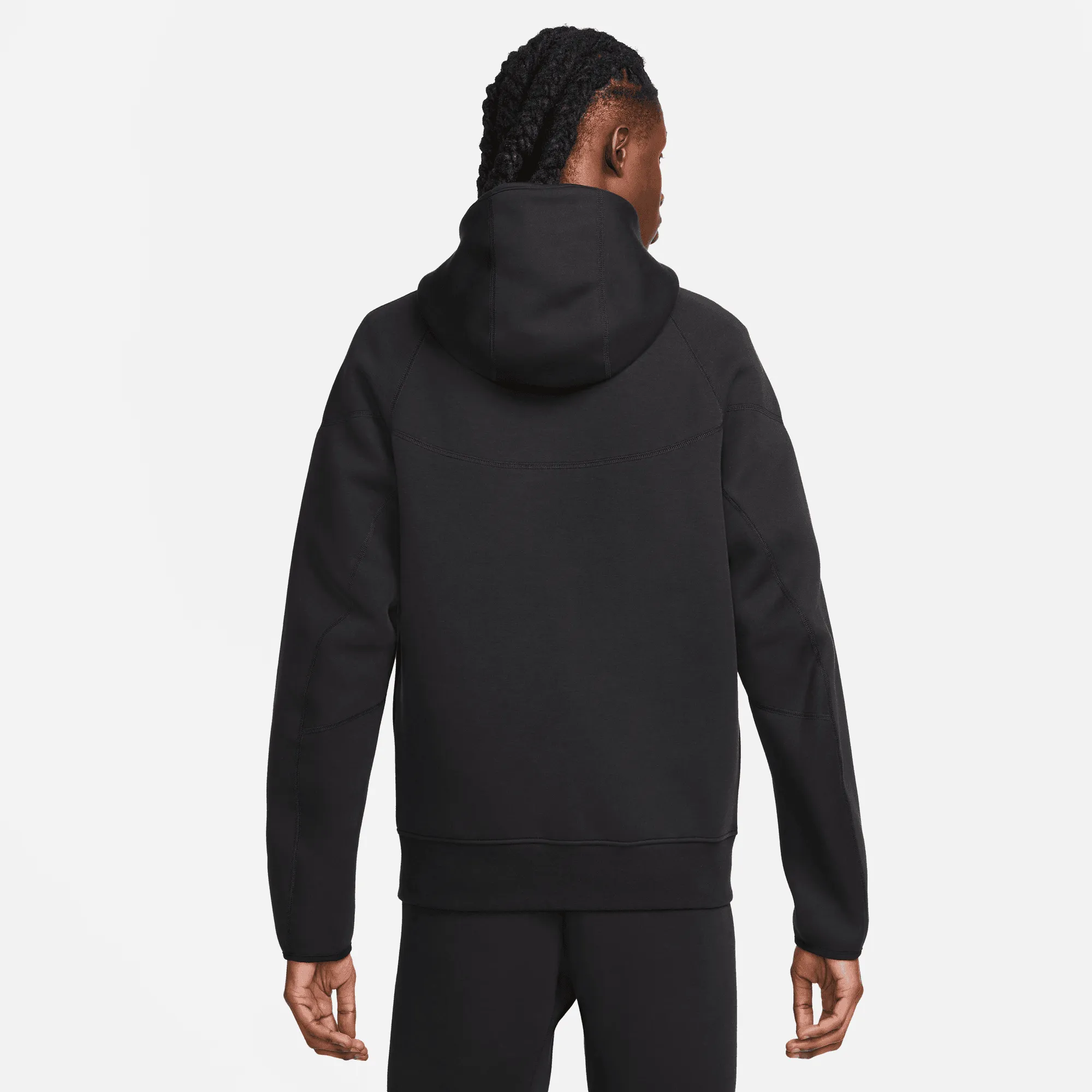Camera Glow TECH FLEECE FULL-ZIP HOODIE - BLACK