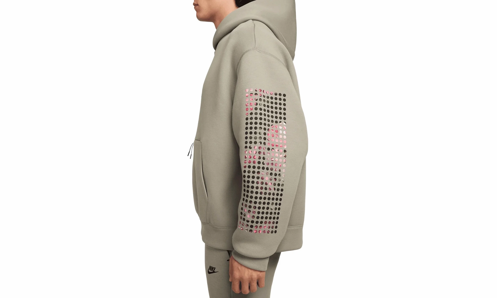 Tech Fleece Hoodie "LIGHT ARMY / BLACK"