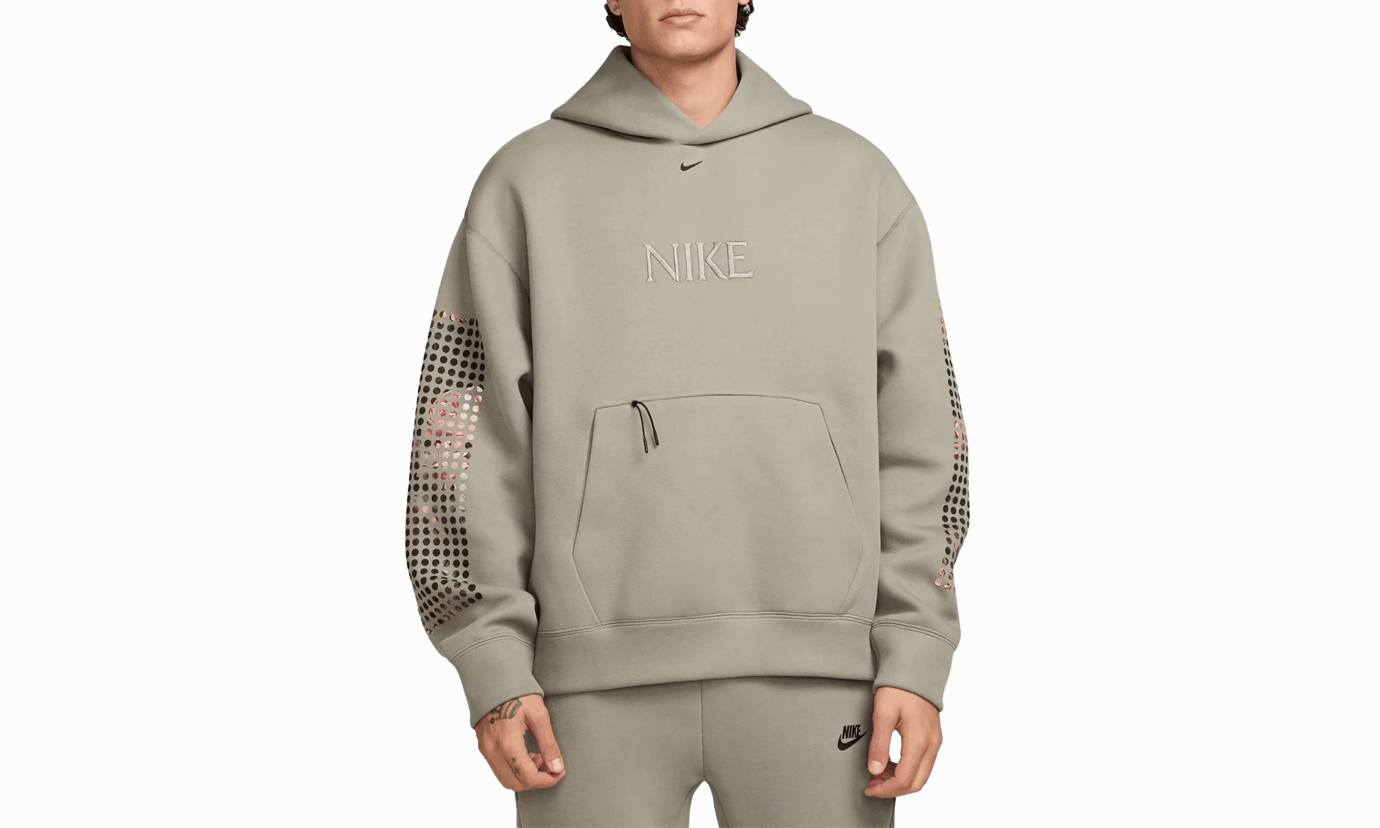 Tech Fleece Hoodie "LIGHT ARMY / BLACK"