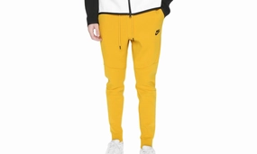 Tech Fleece Jogger Sweatpants Mens Style "University Gold/Black"
