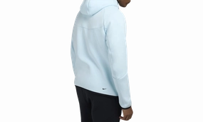 Tech Full-zip Fleece Windrunner Hoodie "GLACIER BLUE / BLACK"