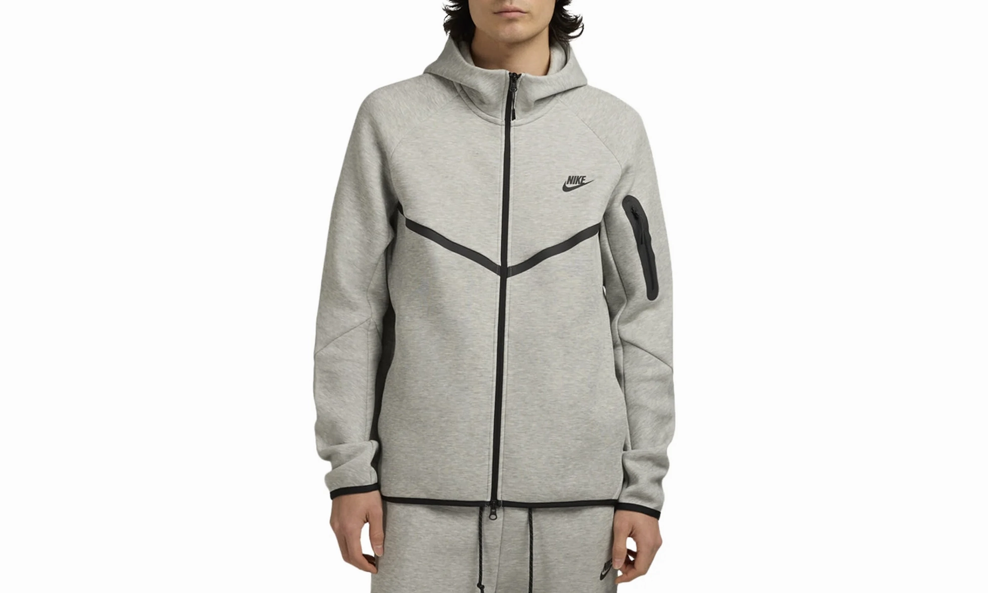 Tech Full-zip Windrunner Hoodie "Black"