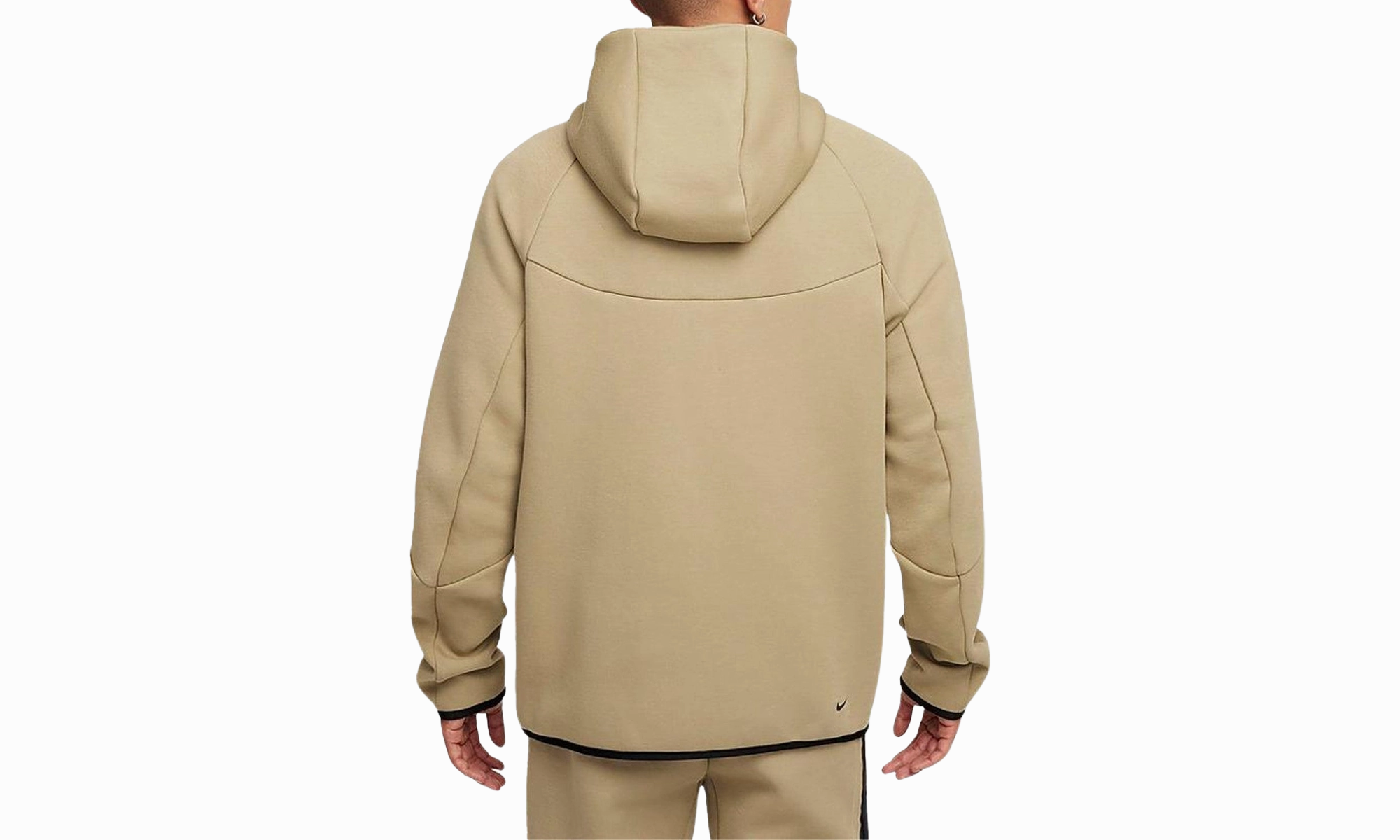 Tech Men's Full-zip Windrunner Hoodie Mens Style "Neutral Olive/Black"