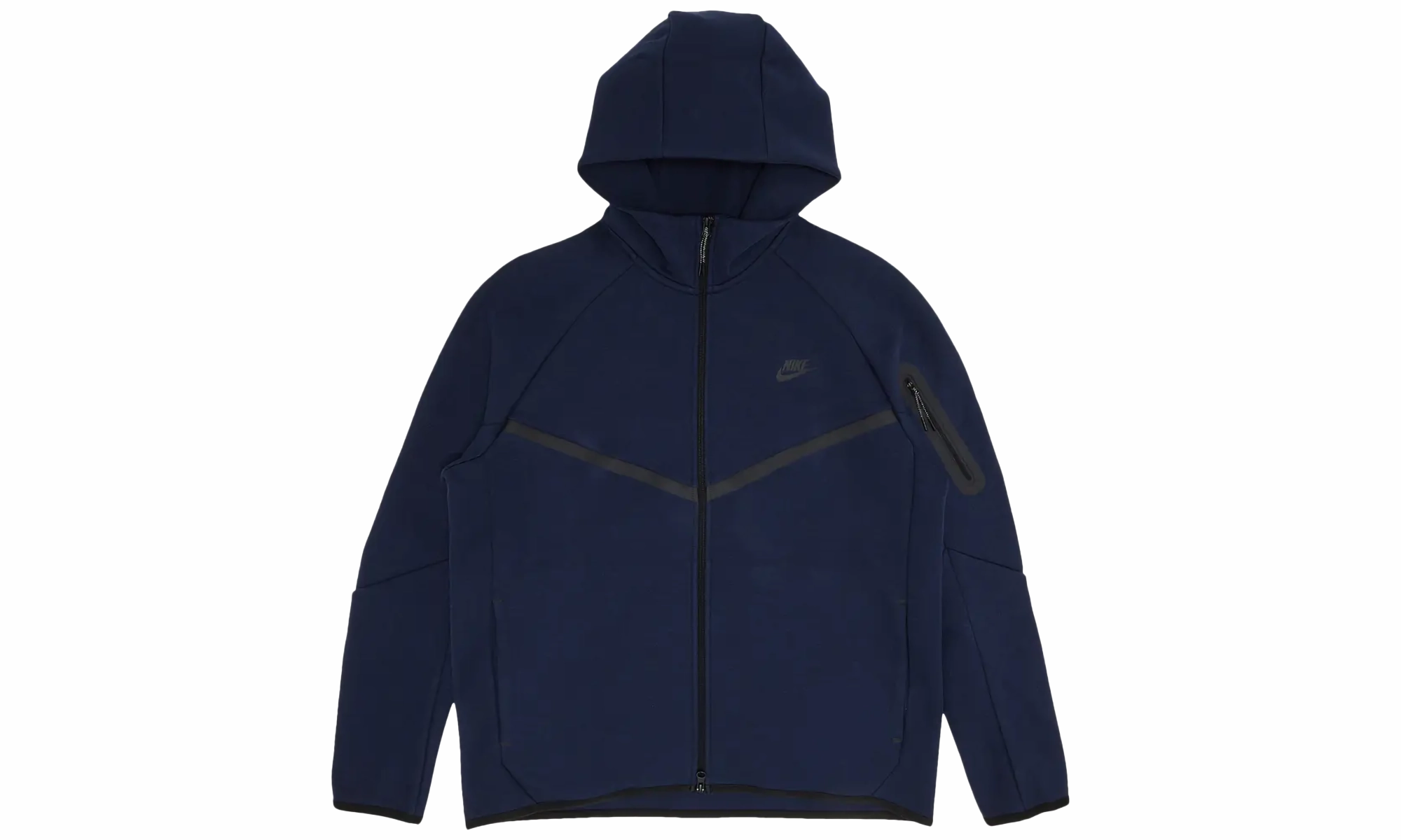 Tech Men's Full-zip Windrunner Hoodie Mens Style "OBSIDIAN BLACK"