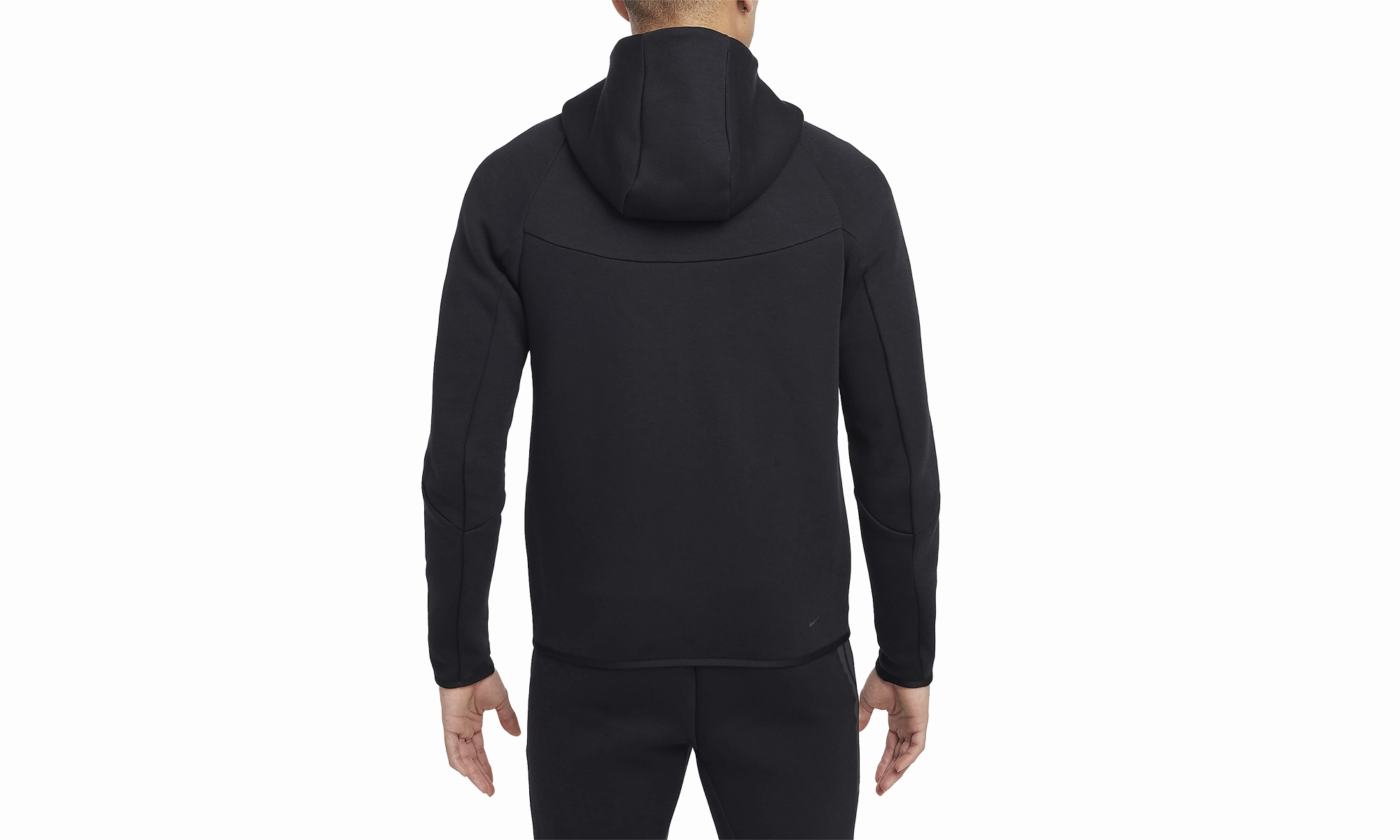 Tech Men's Full-zip Windrunner Hoodie "BLACK/BLACK"