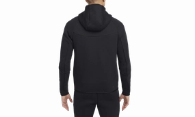 Tech Men's Full-zip Windrunner Hoodie "BLACK/BLACK"